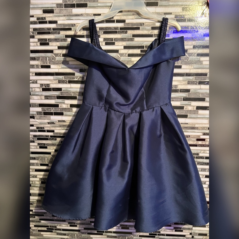 Girls navy blue dress size L